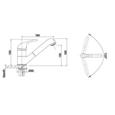 Кухонний змішувач Blanco DARAS-S (517735) білий