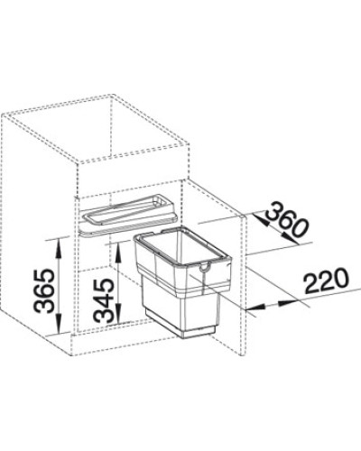 Система сортування відходів Blanco SINGOLO (512880)
