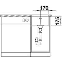 Кухонна мийка Blanco SUPRA 340-U (518199) полірована