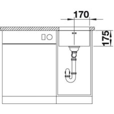 Кухонна мийка Blanco SUPRA 340-U (518199) полірована