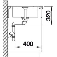 Кухонна мийка Blanco METRA 45S Compact (519573) темна скеля