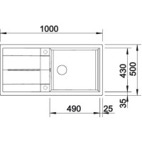 Кухонна мийка Blanco METRA XL 6S (515286) антрацит