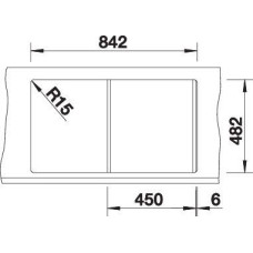 Кухонна мийка Blanco TIPO 45S (511942) матова