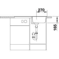 Кухонна мийка Blanco TIPO 45S (511942) матова