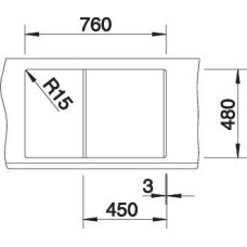 Кухонна мийка Blanco METRA 45S (513028) білий