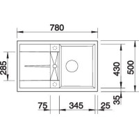 Кухонна мийка Blanco METRA 45S (513028) білий