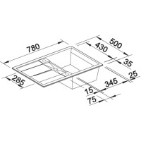 Кухонна мийка Blanco METRA 45S (513028) білий