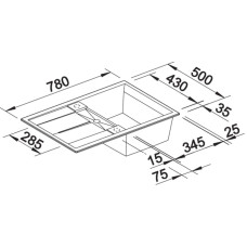 Кухонна мийка Blanco METRA 45S (513028) білий
