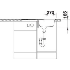 Кухонна мийка Blanco TIPO 45S Compact (513441) матова
