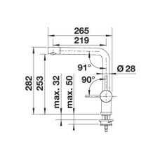 Кухонний змішувач Blanco LINUS (514019) хром