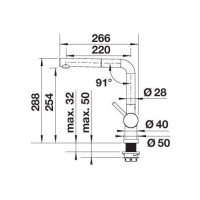 Кухонний змішувач Blanco LINUS-S-F (514023) хром