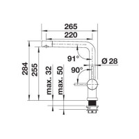 Кухонний змішувач Blanco LINUS-F (514025) хром