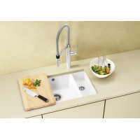 Кухонна мийка Blanco SUBLINE 350/150-U (514522) глянсовий білий