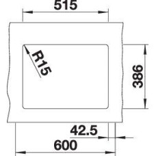 Кухонна мийка Blanco SUBLINE 350/150-U 514526 ваниль