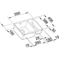 Кухонна мийка Blanco SUBLINE 350/150-U 514526 ваниль