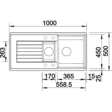 Кухонна мийка Blanco ZIA 6 S 526021 чорний
