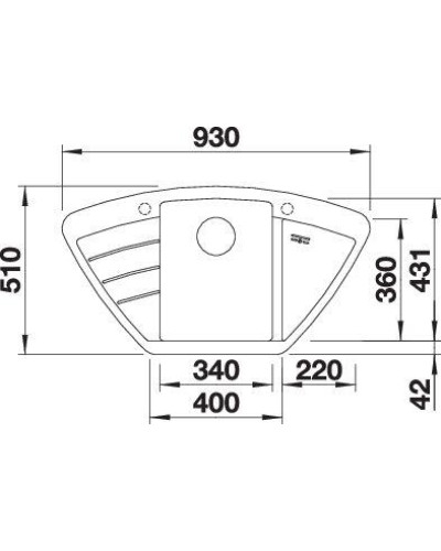 Кухонна мийка Blanco ZIA 9 E 515074 кава