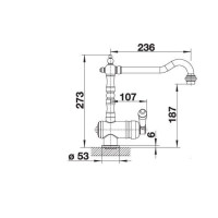Кухонний змішувач Blanco TRADON 515990 хром