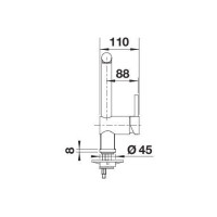 Кухонний змішувач Blanco LINUS (526960) вулканічний сірий