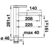 Кухонний змішувач Blanco LINEE-S 517591 хром