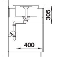 Кухонна мийка Blanco Favos Mini 518186 антрацит
