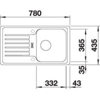 Кухонна мийка Blanco Favos Mini 518186 антрацит