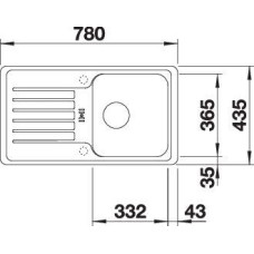 Кухонна мийка Blanco Favos Mini 518186 антрацит