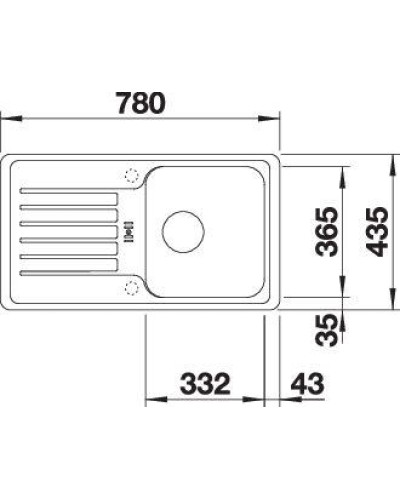 Кухонна мийка Blanco Favos Mini 518186 антрацит