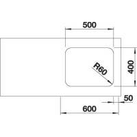 Кухонна мийка Blanco SUPRA 500-U (518205) полірована