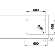 Кухонна мийка Blanco SUPRA 500-U (518205) полірована