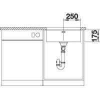 Кухонна мийка Blanco SUPRA 500-U (518205) полірована