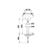 Кухонний змішувач Blanco VONDA (518435) нержавіюча сталь