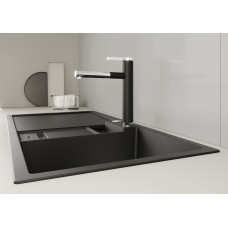 Кухонний змішувач Blanco LINEE-S (518438) хром/антрацит