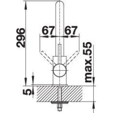 Кухонний змішувач Blanco MILA-S (519810) хром