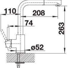 Кухонний змішувач Blanco MILA-S (519810) хром