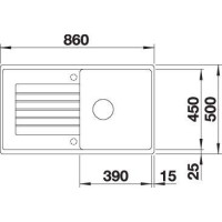 Кухонна мийка Blanco ZIA 5S (526016) чорний