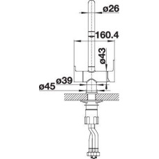 Кухонний змішувач Blanco TRIMA (520840) хром