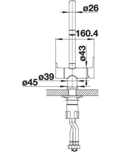 Кухонний змішувач Blanco TRIMA (525803) PVD steel