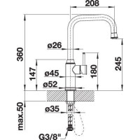 Кухонний змішувач Blanco LIVIA-S (521288) хром