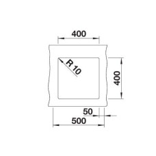 Кухонна мийка Blanco ROTAN 400-U (521332) антрацит
