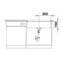 Кухонна мийка Blanco ROTAN 700-U (526099) чорний