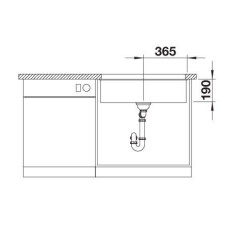 Кухонна мийка Blanco ROTAN 700-U (521344) антрацит