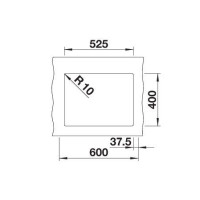 Кухонна мийка Blanco ROTAN 340/160-U (526096) чорний