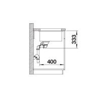 Кухонна мийка Blanco ROTAN 340/160-U (526096) чорний