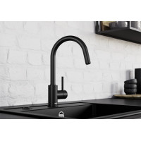 Кухонний змішувач Blanco MIDA-S (526653) чорний матовий