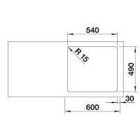 Кухонна мийка Blanco CLARON 500-IF/A (521633)