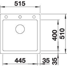 Кухонна мийка Blanco PLEON 5 (521669) темна скеля