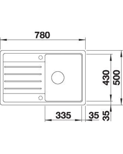 Кухонна мийка Blanco LEGRA 45 S 526083 чорний
