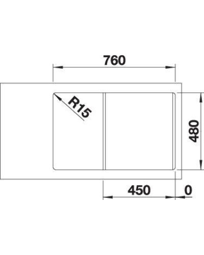 Кухонна мийка Blanco LEGRA 45 S 526083 чорний