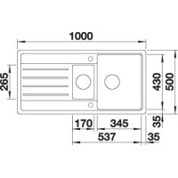Кухонна мийка Blanco LEGRA 6 S 526086 чорний